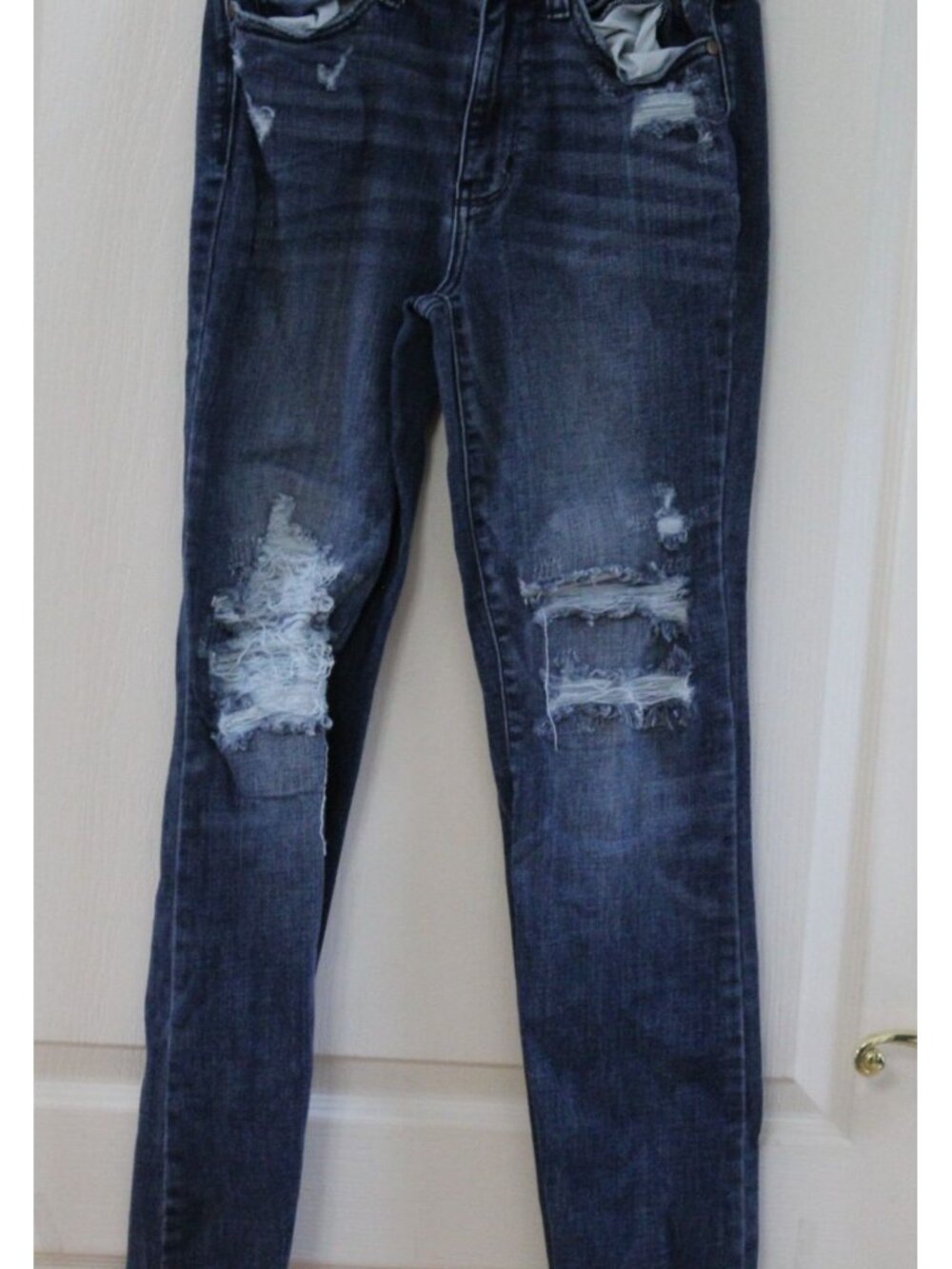 2 Pairs Judy Blue Jeans Slim Boot Cut Distressed & Skinny Fit - Size 5/27
